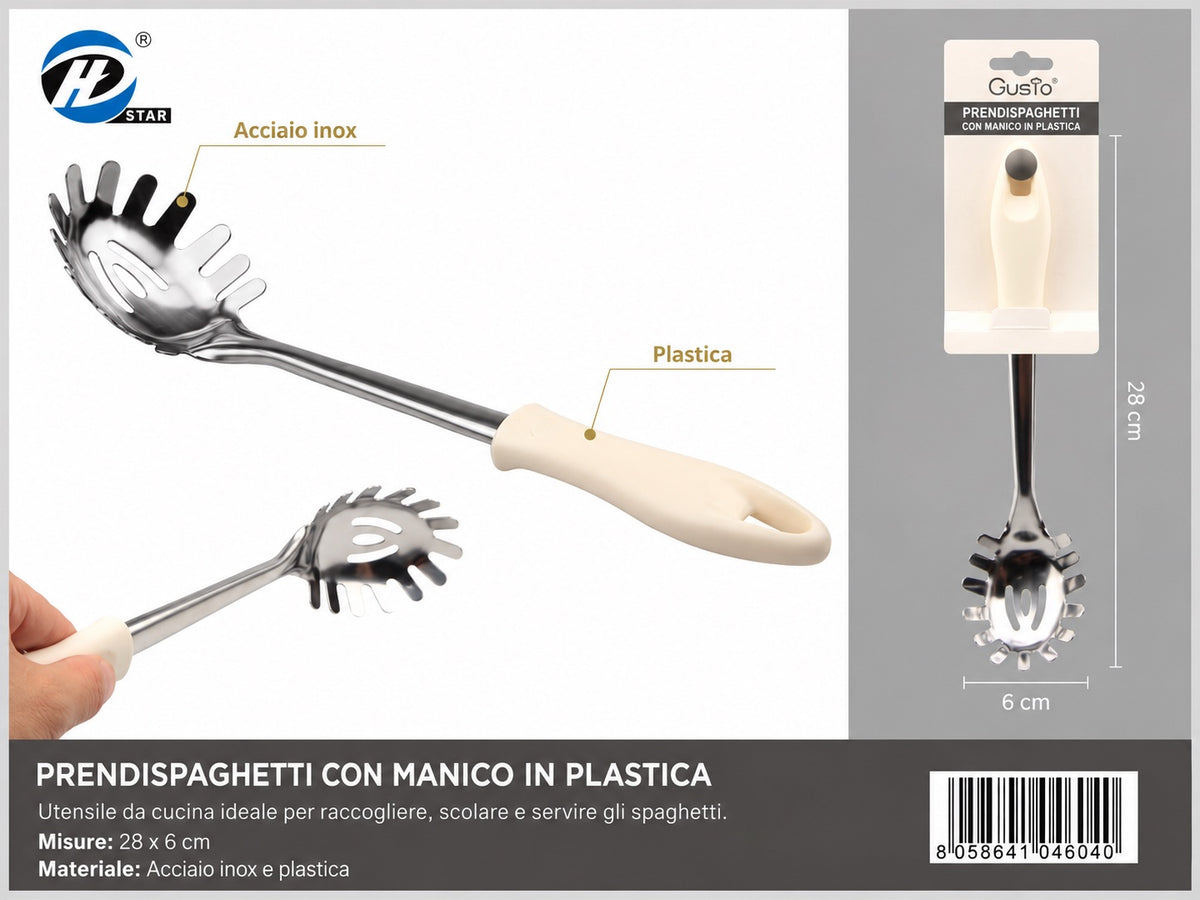 04604 Prendispaghetti Con Manico In Plastica