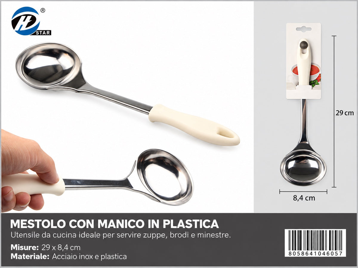 04605 Mestolo Con Manico In Plasticas