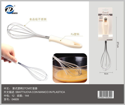 04609 Sbattiuova Con Manico In Plastica