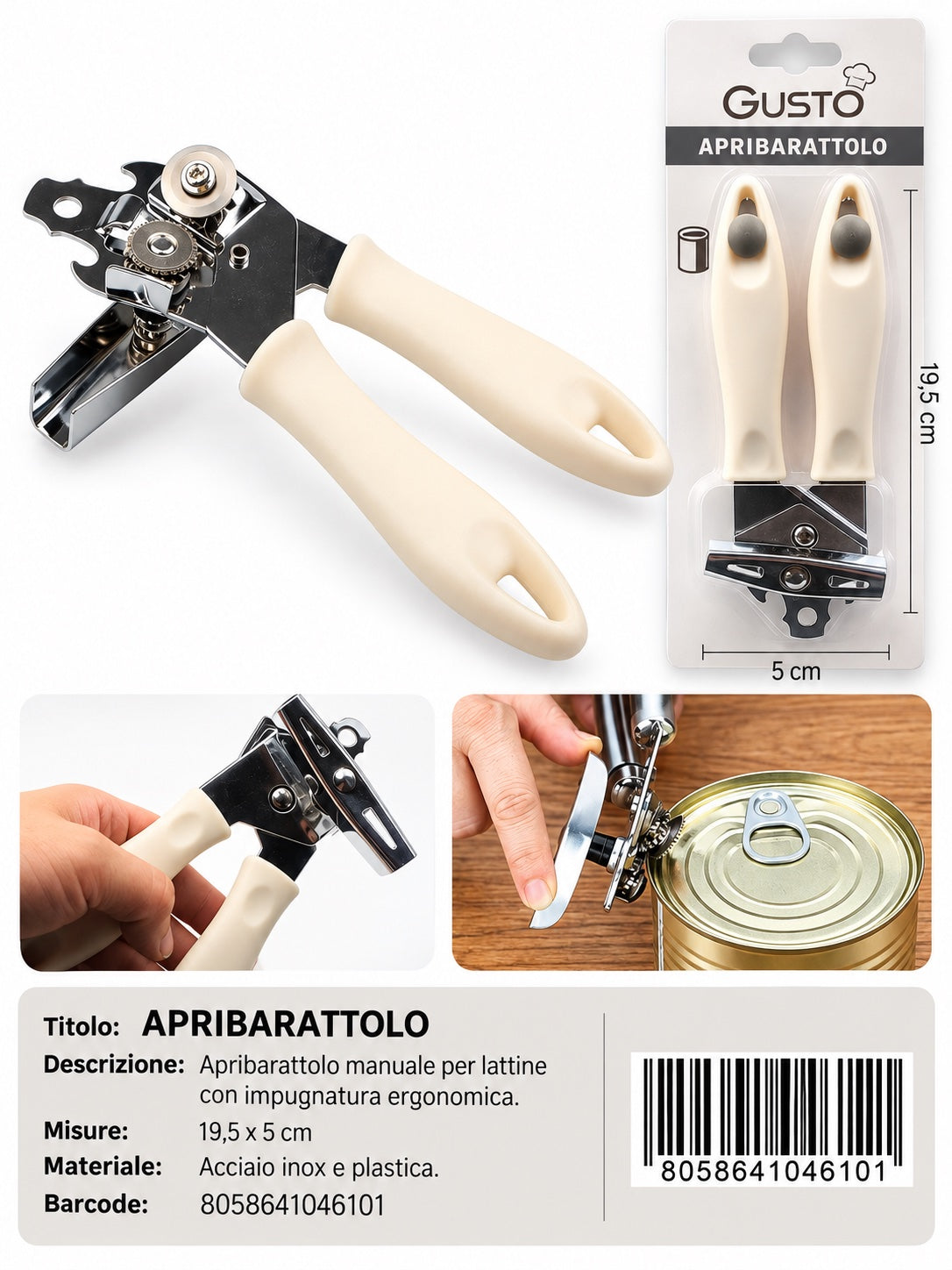 04610 Apribarattolo 1/12 Ct72