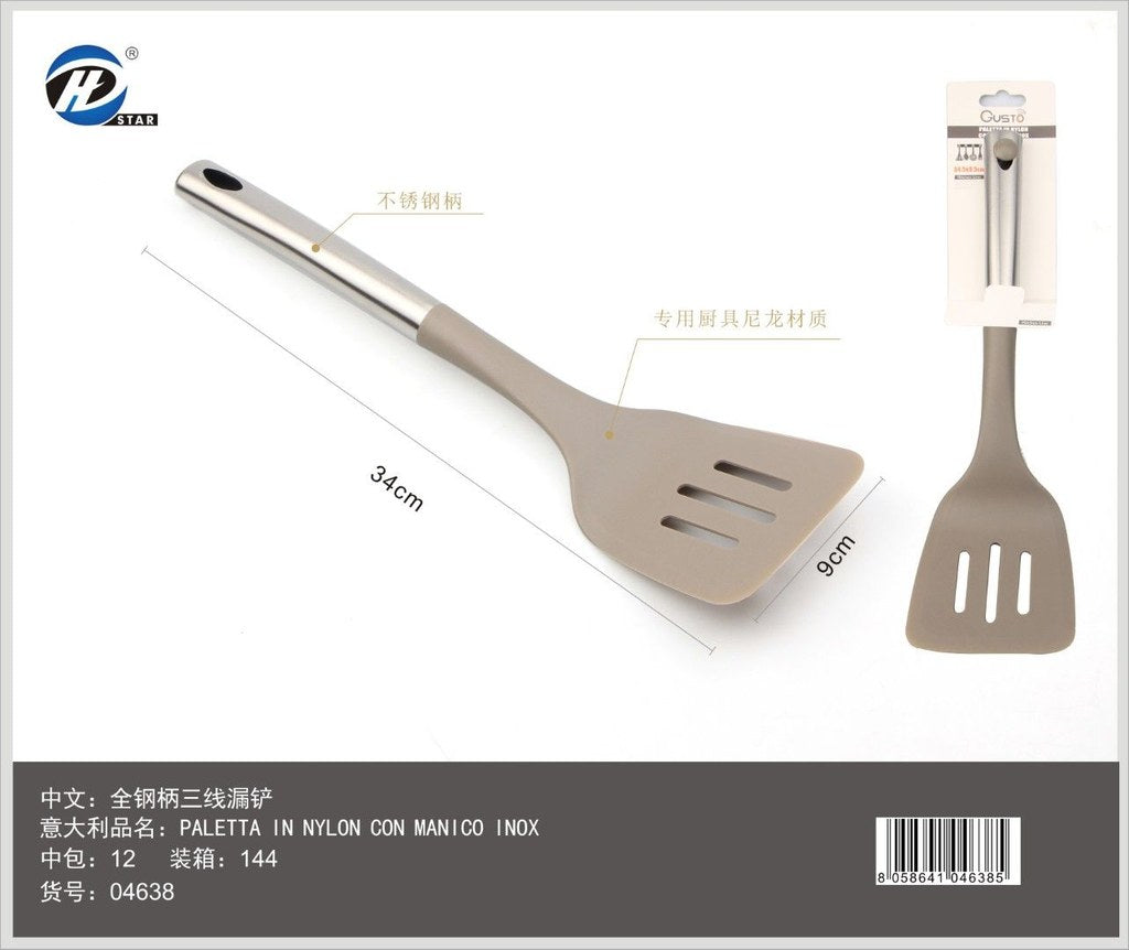 04638 Paletta In Nylon Con Manico Inox