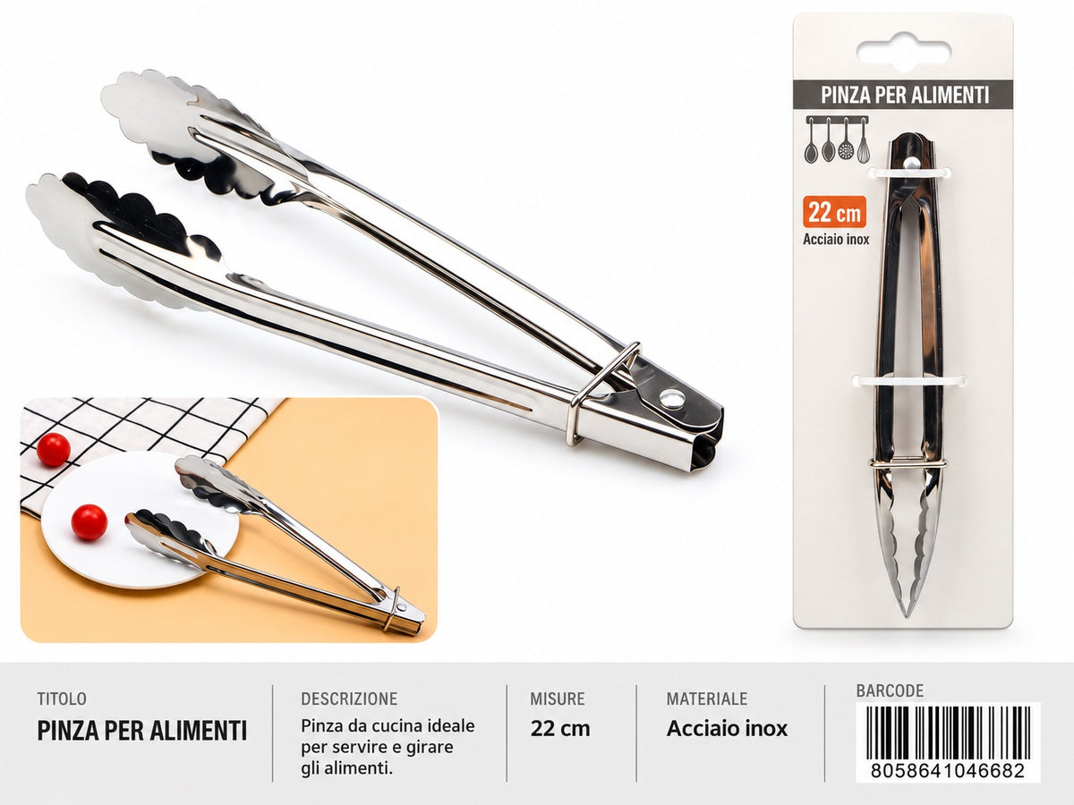 04668 Pinza Per Alimenti 23Cm