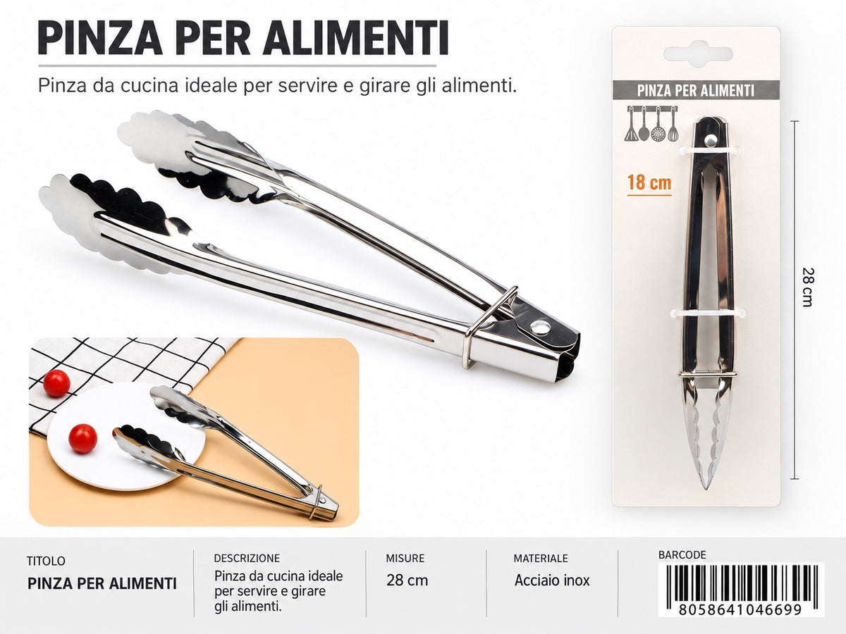04669 Pinza Per Alimenti 30Cm