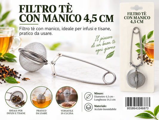 04687 Filtro Te con Manico 4.5cm