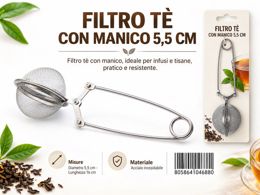 04688 Filtro Tè con Manico 5.5cm
