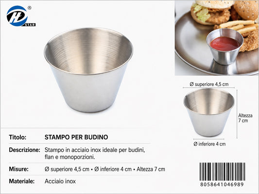 04698 Stampi Per Budino 7Cm