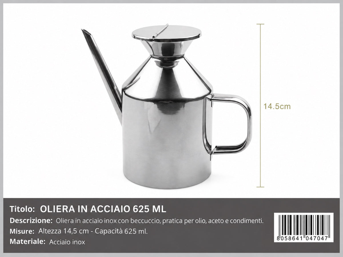 04704 Oliera In Acciaio 625Ml