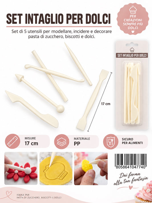04774 Set Intaglio Per Dolci