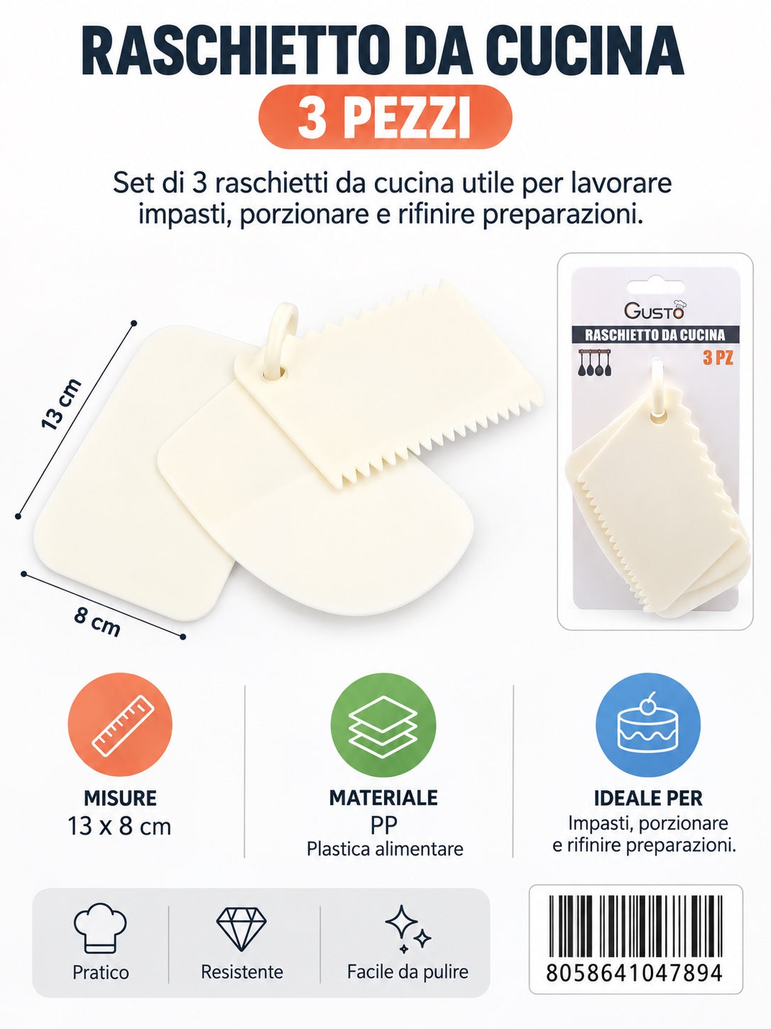 04789 Raschietto Da Cucina