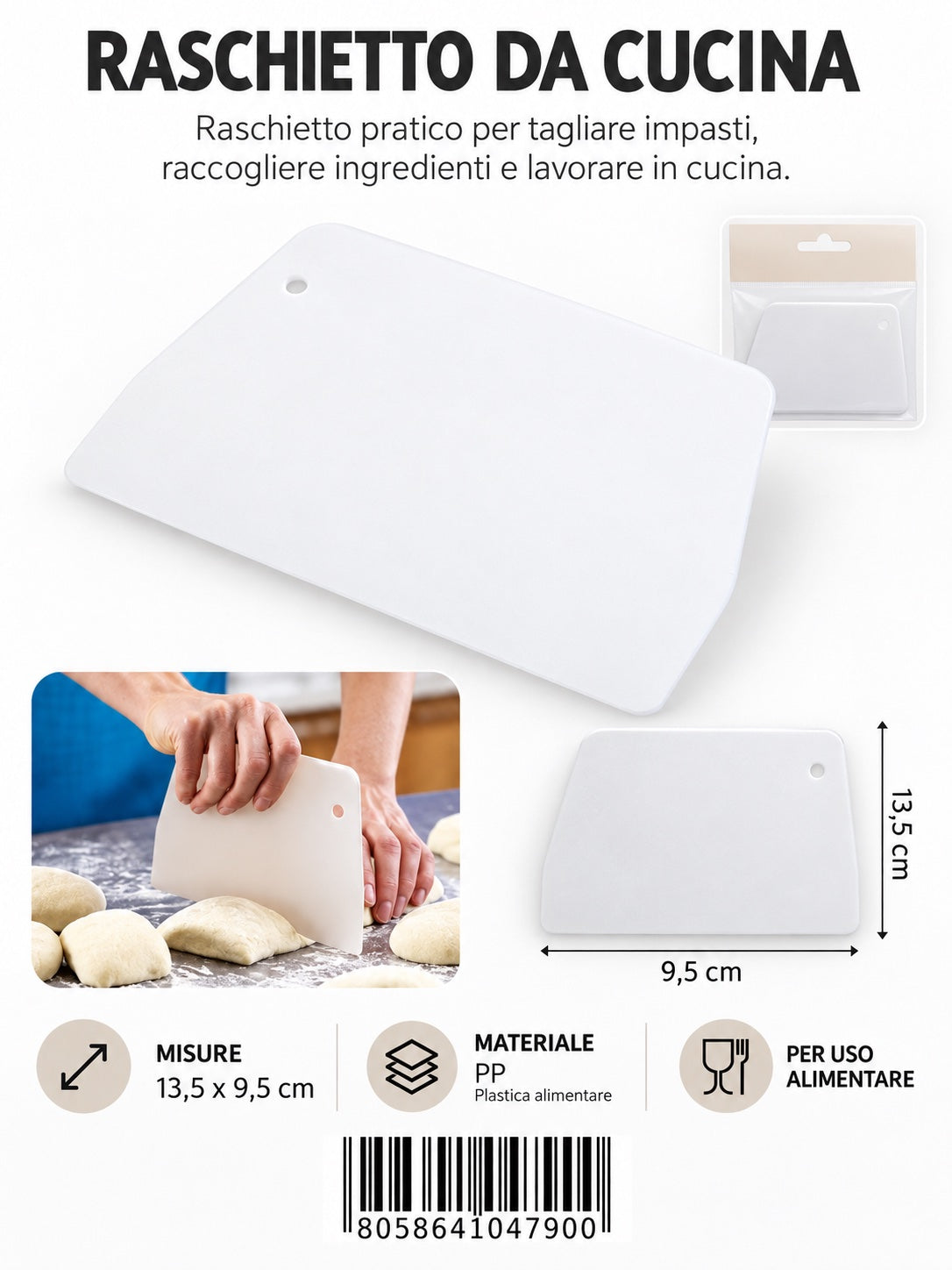 04790 Raschietto Da Cucina