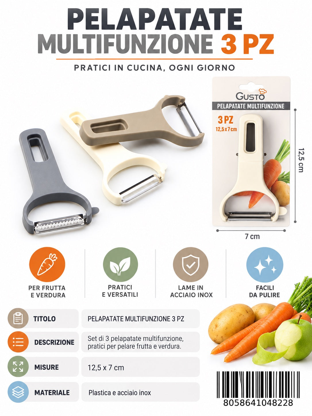 04822 Pelapatate Multifunzione