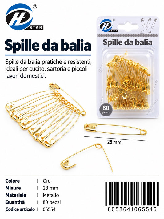 06554 Spille Da Balia 80Pz 1/12 Ct480