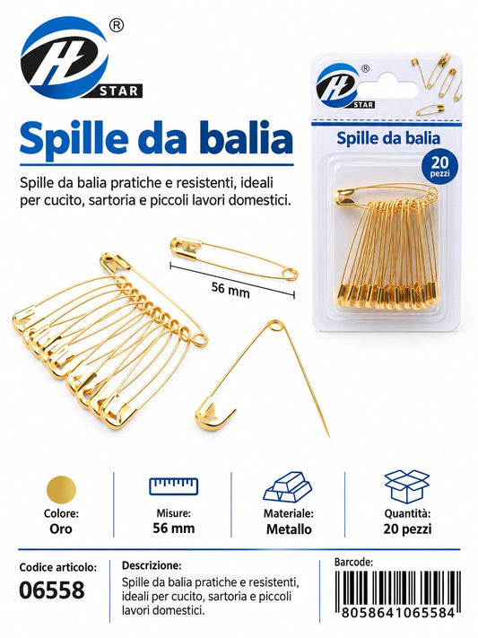 06558 Spille Da Balia 1/12 Ct480