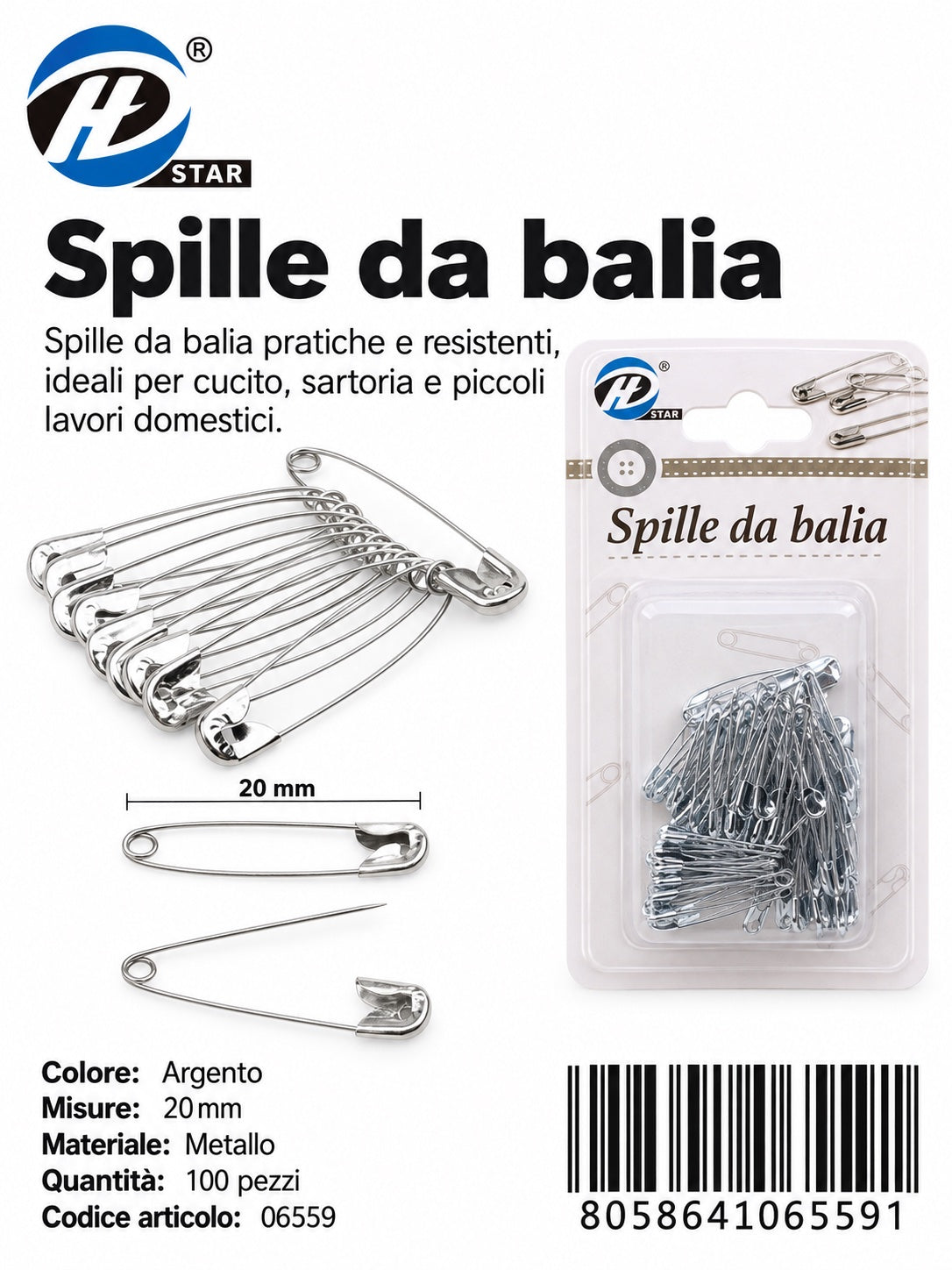 06559 Spille Da Balia 1/12 Ct480