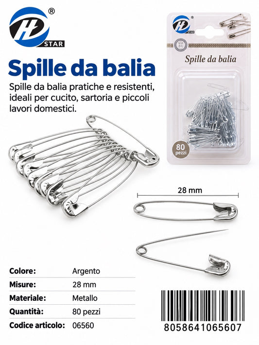 06560 Spille Da Balia 1/12 Ct480