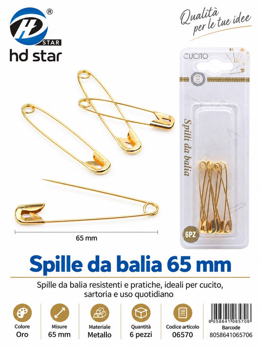 06570 Spille Da Balia 1/12 Ct480