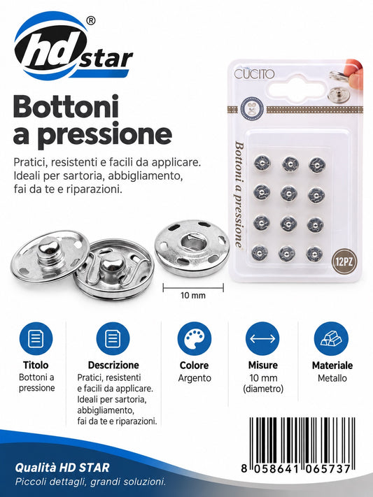06573 Bottone A Pressione 1/12 Ct480