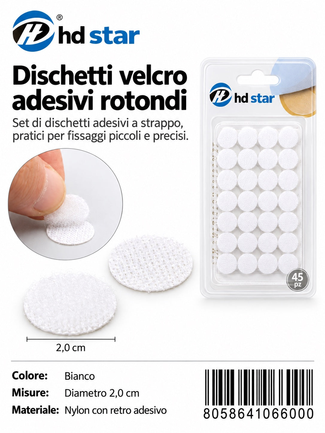 06600 Velcro 2.0Cm 15Pcs