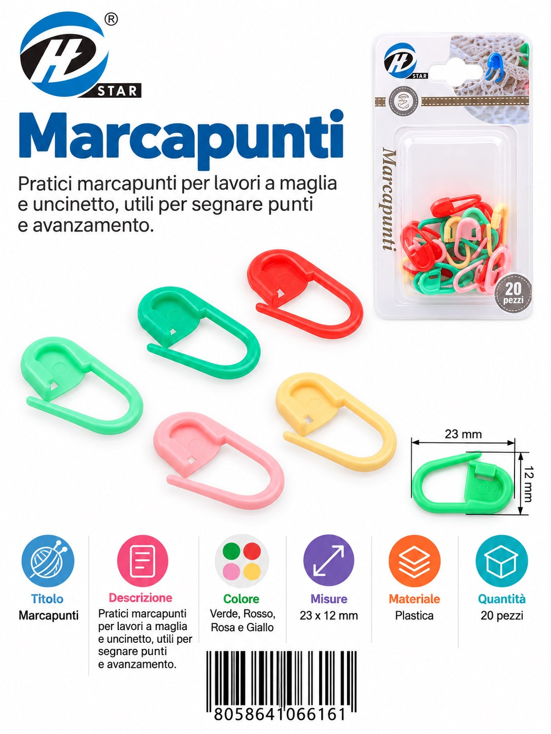 06616 Marcapunti 20 20Mm