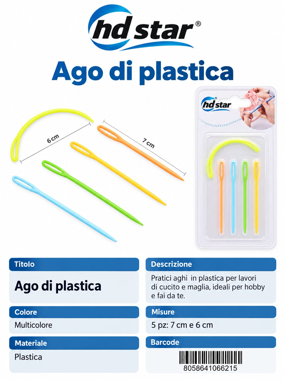 06621 Ago Di Plastica 1/12 Ct480
