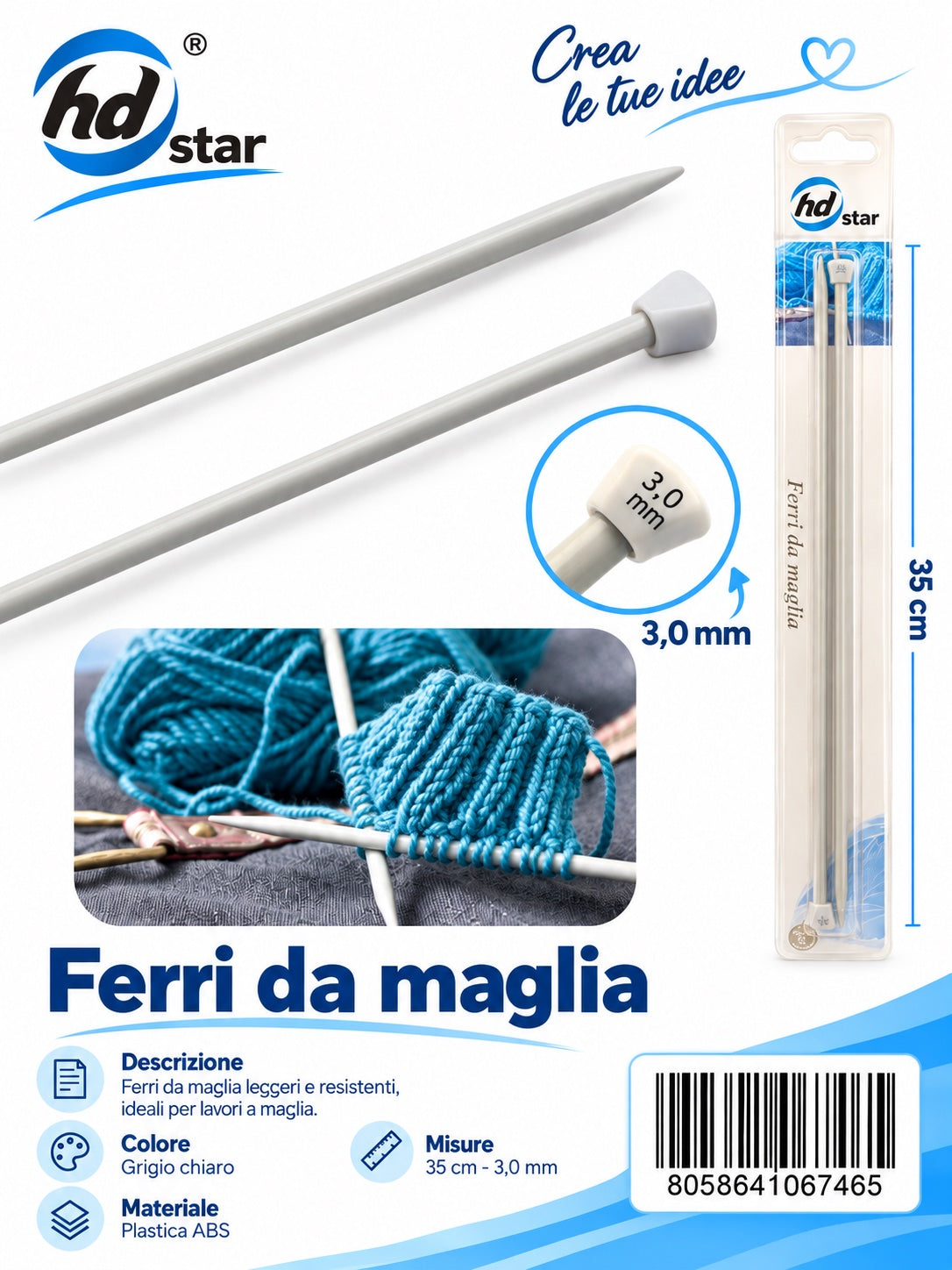 06746 Ferri Da Maglia 1/12 Ct480