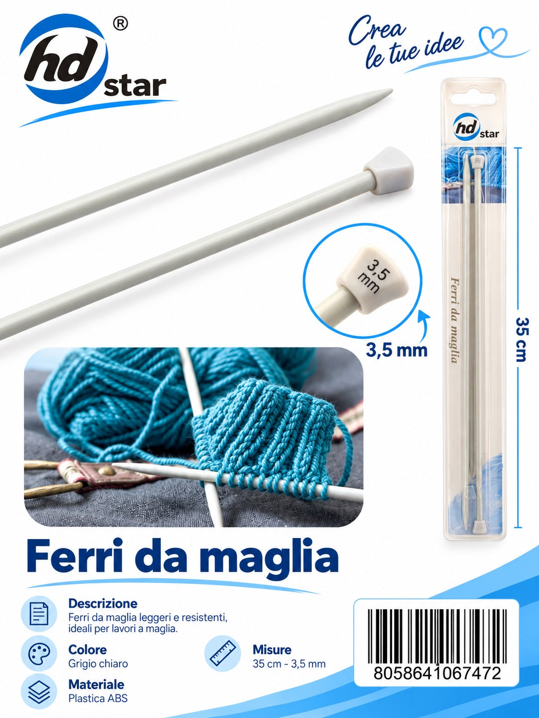 06747 Ferri Da Maglia 1/12 Ct480