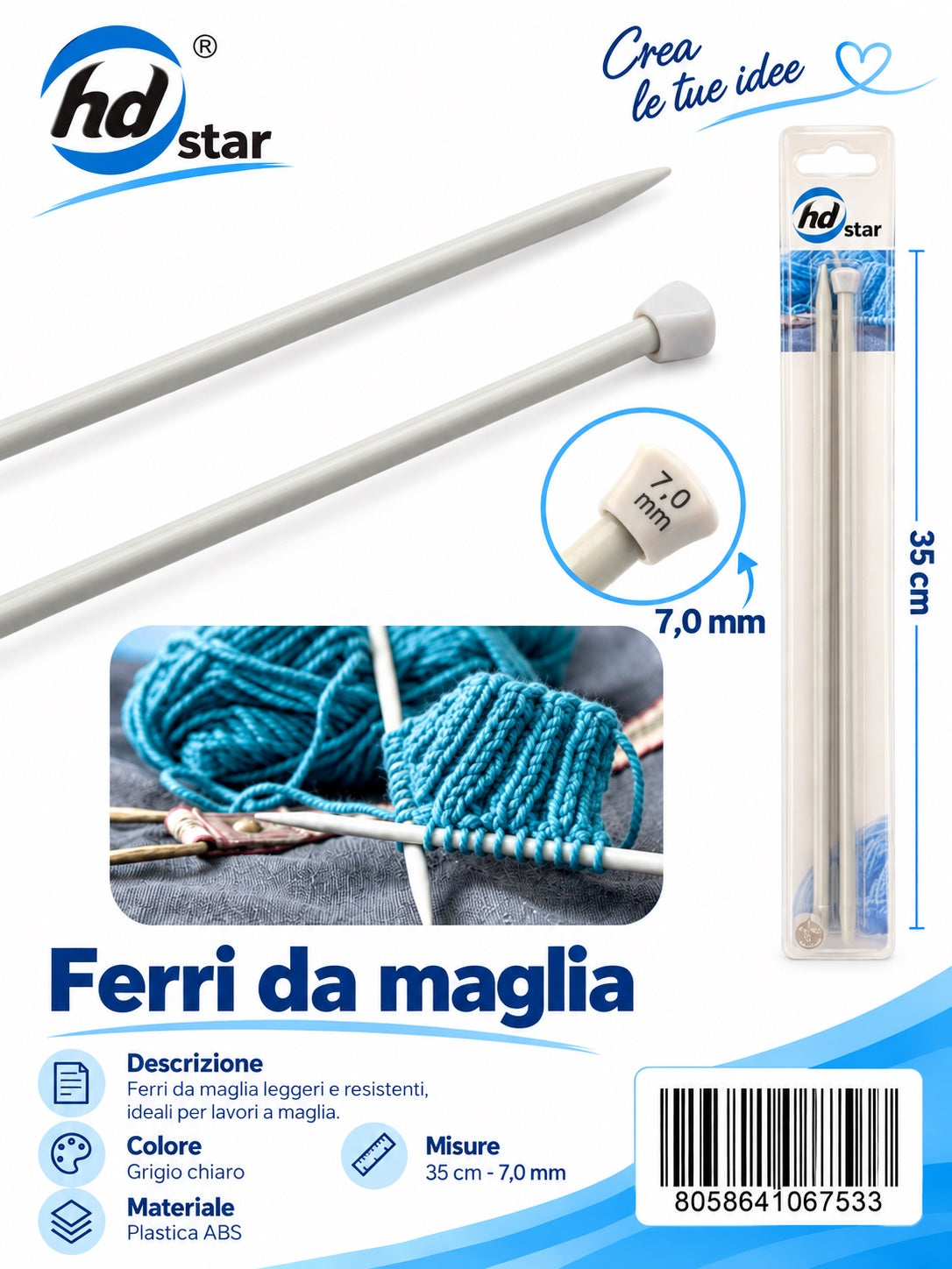 06753 Ferri Da Maglia 1/12 Ct240