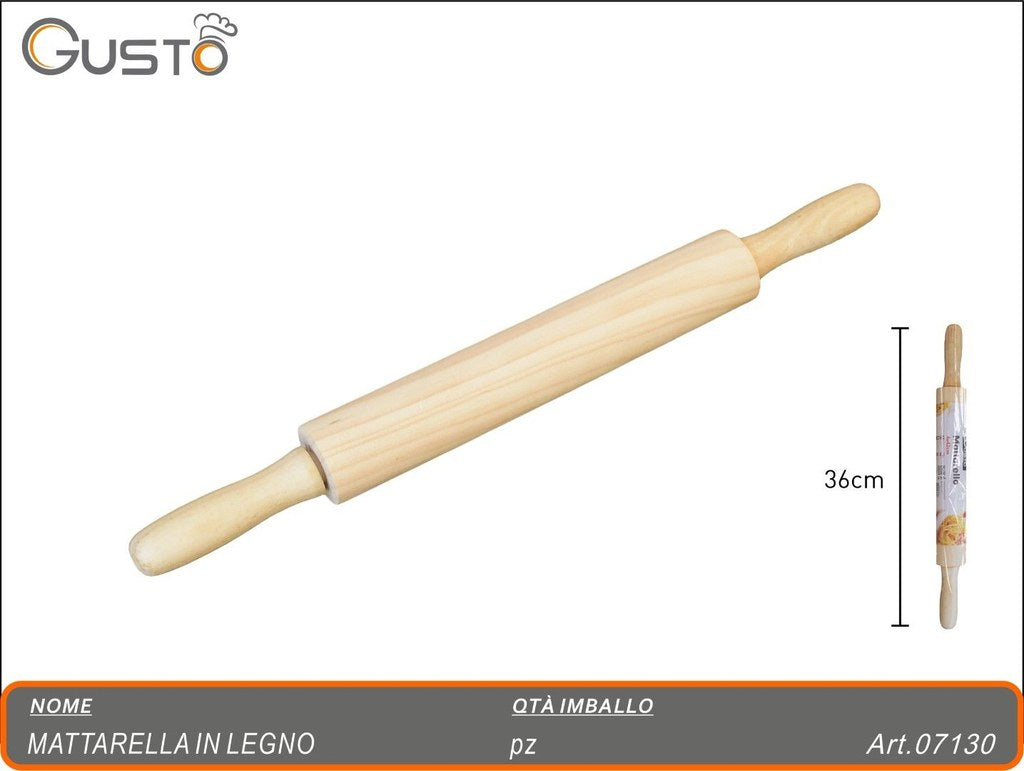 07130 Mattarello In Legno
