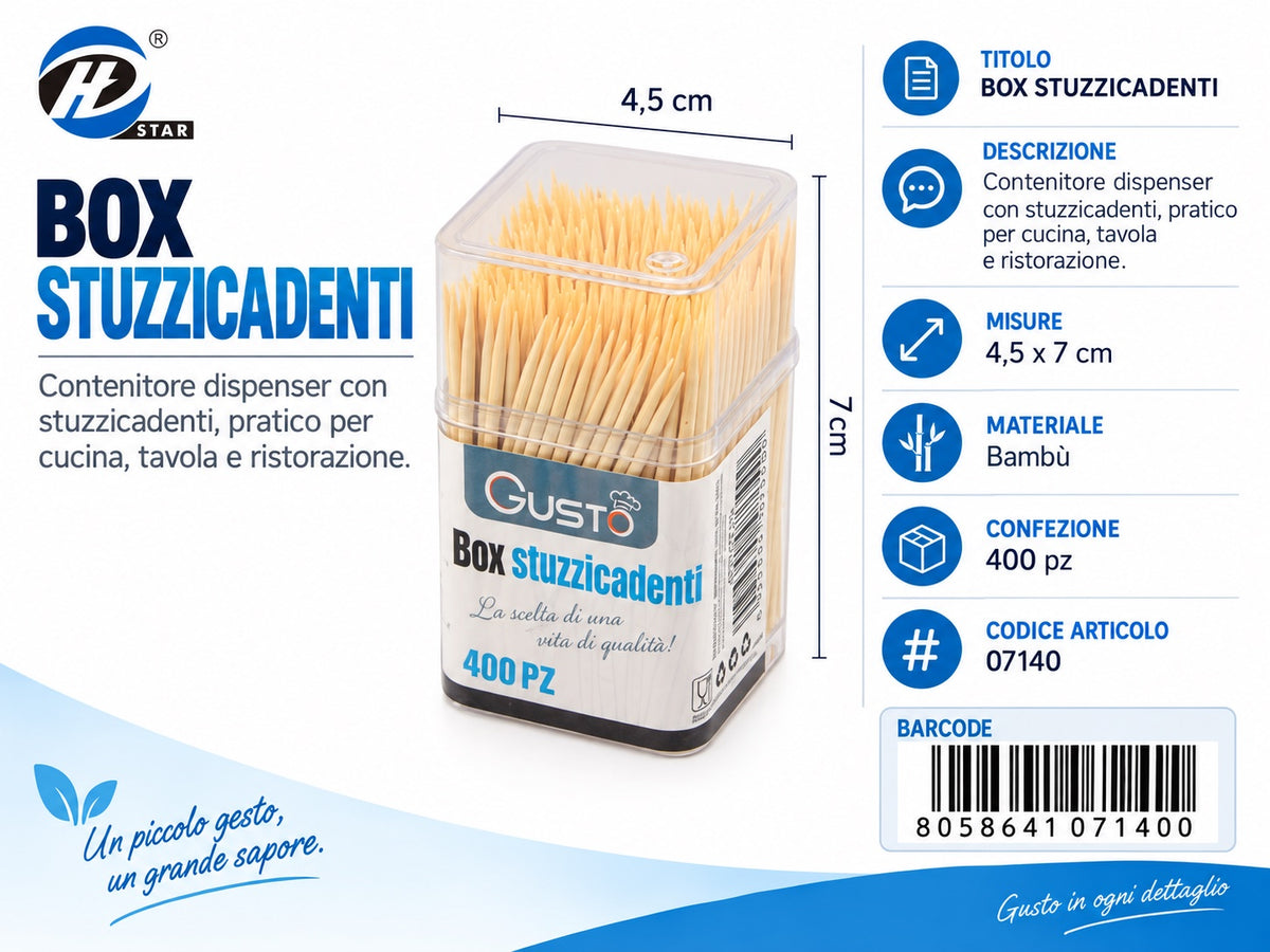 07140 Box Stuzzicadenti