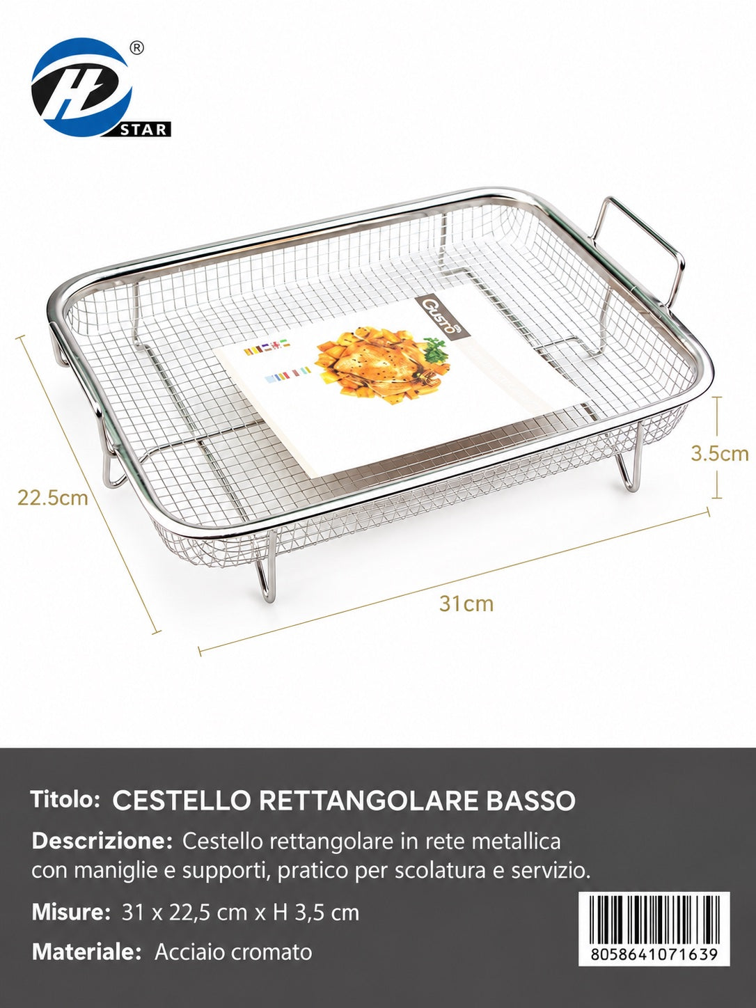 07163 Cesto Scolafritti