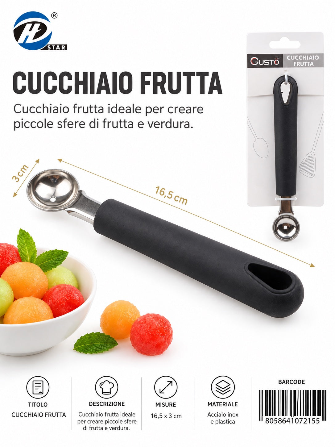 07215 Cucchiaio Frutta