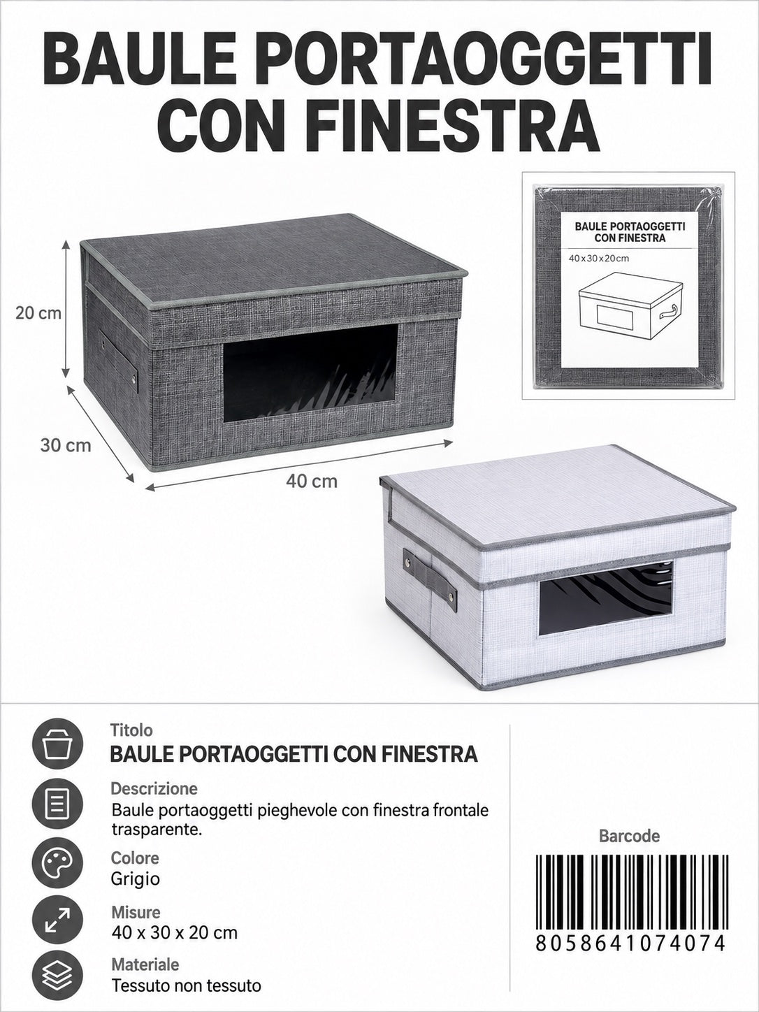 07407 T.Unita Scatola Guardaroba Ct24