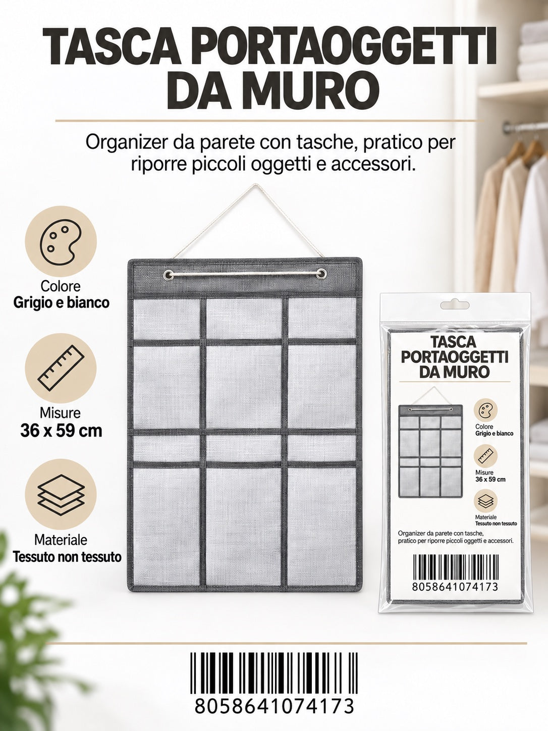 07417 T.Unita Portaoggetti 1/6 Ct60