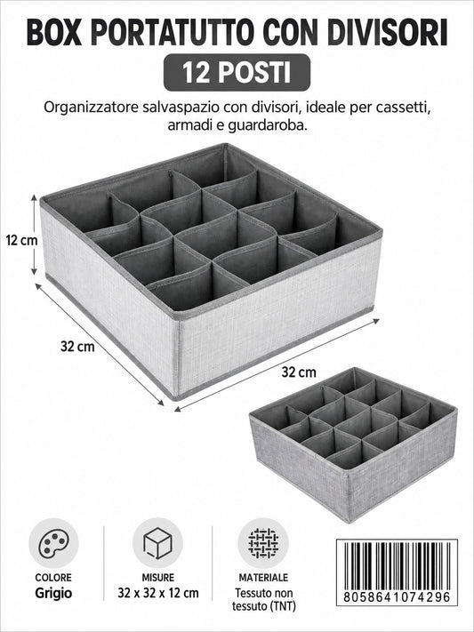 07429 T.Unita Portatutto Con Divisori 1/6 Ct96