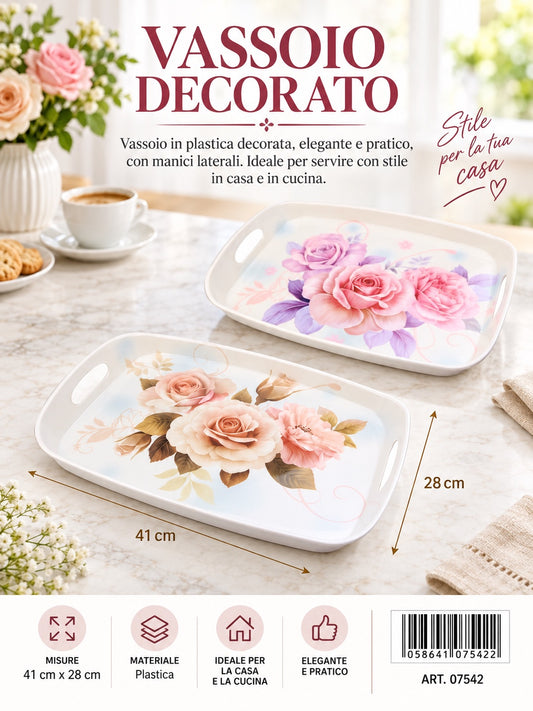 07542 Vassoio Di Plastica 41*28Cm 1/30 Ct60
