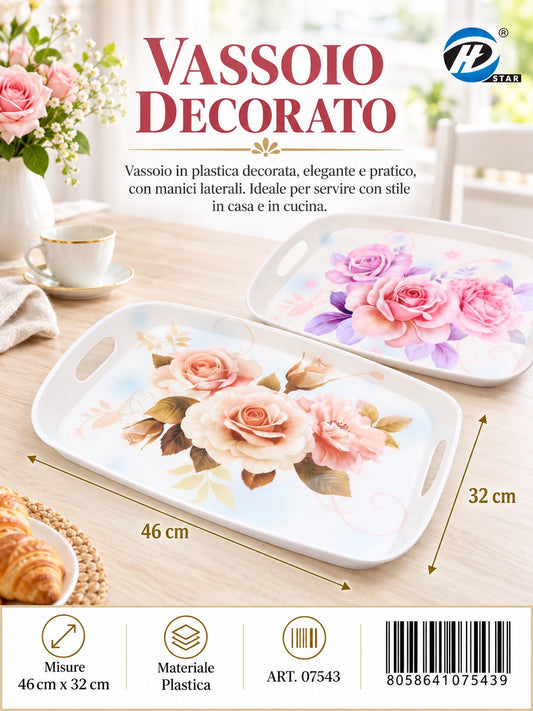 07543 Vassoio Di Plastica 46*32Cm 1/24 Ct48