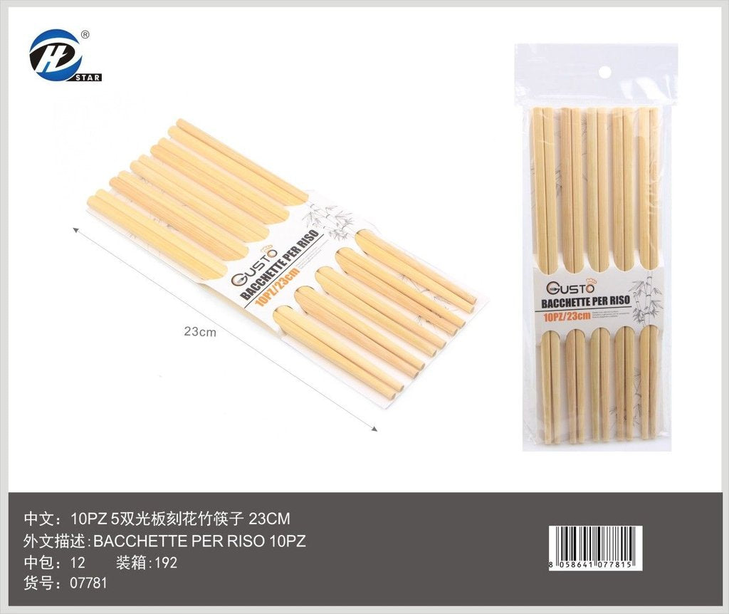 07781 Bacchette Per Riso 23Cm 10Pz