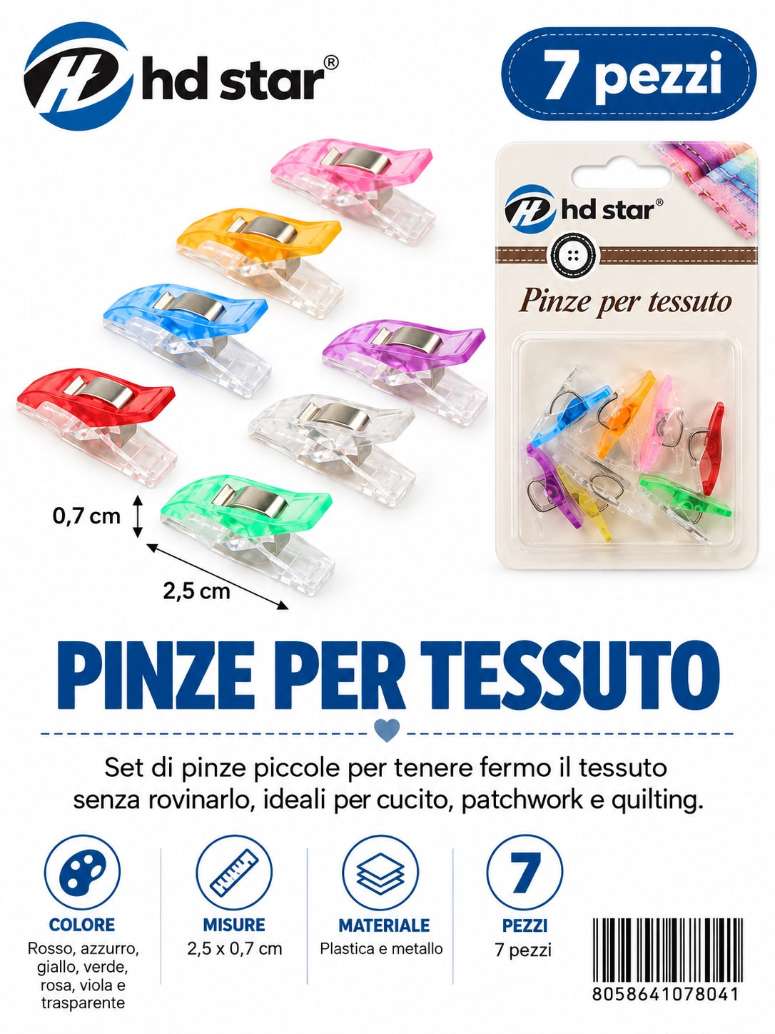 07804 Pinze Per Tessuto 1/12 Ct480