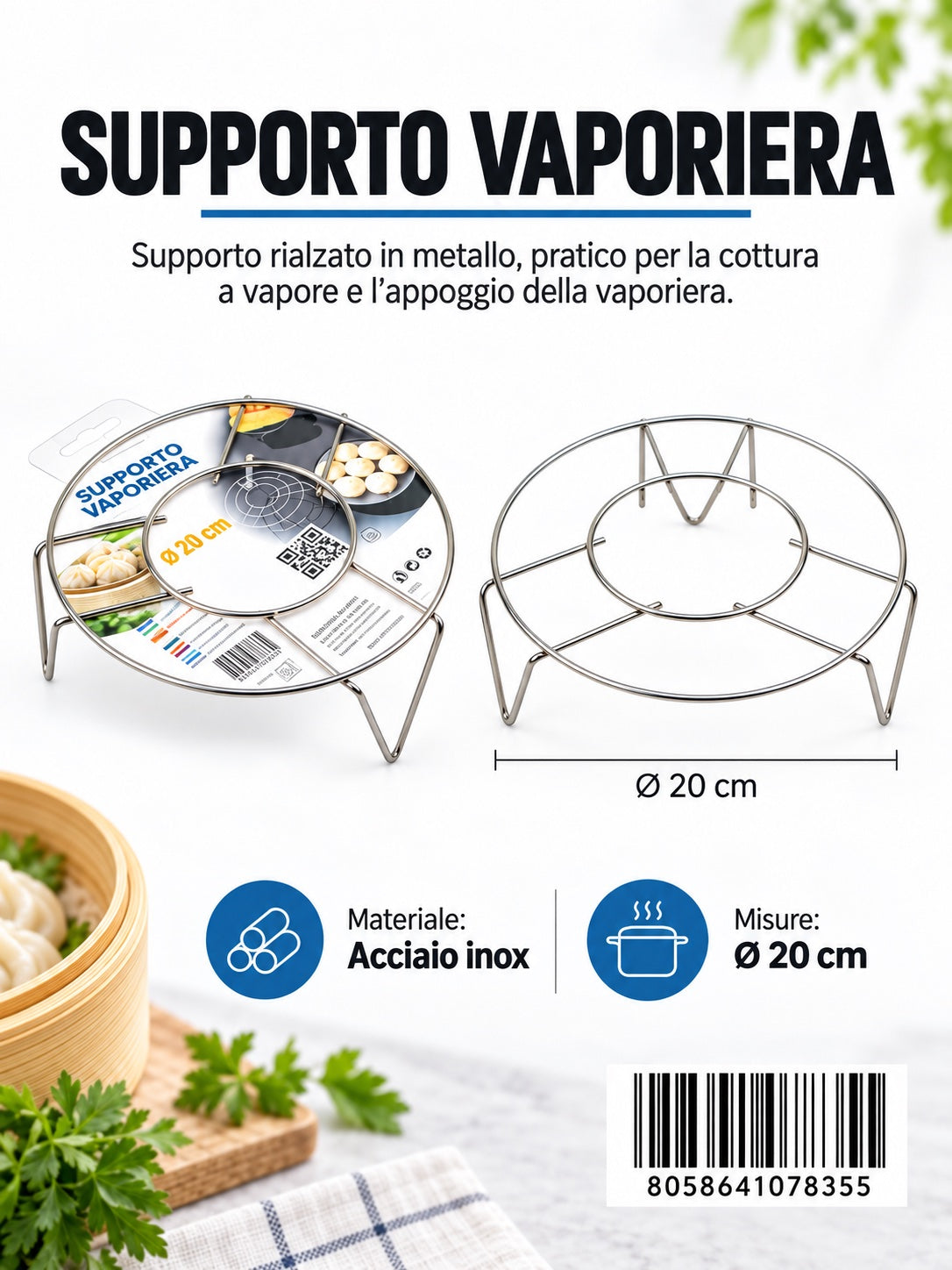 07835 Supporto Vaporiera