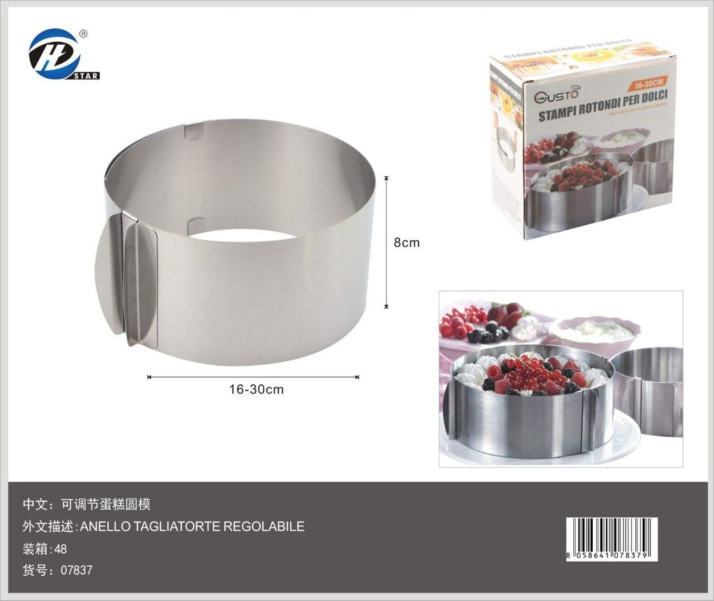07837 Stampi Rotondi Per Dolci