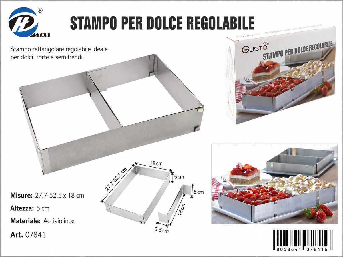 07841 Stampo Per Dolce Regolabile