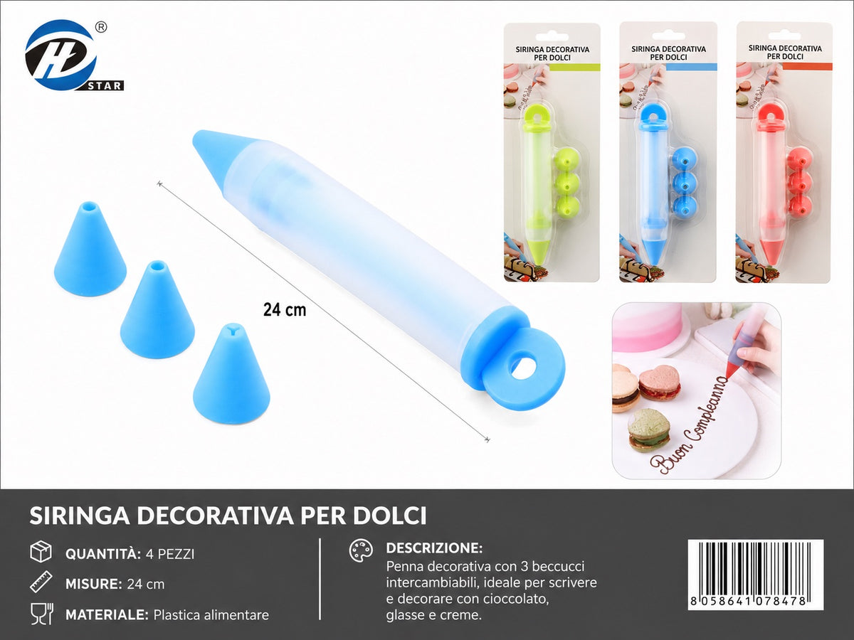 07847 Siringa Decorativa Per Dolci