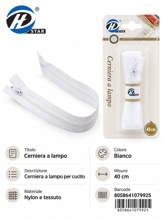 07992 Cerniera A Lampo 1/12 Ct240