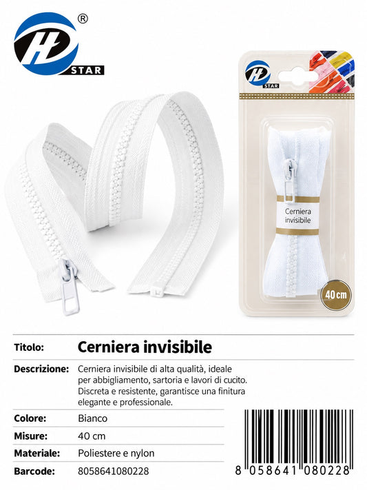 08022 Cerniera A Lampo 1/12 Ct240