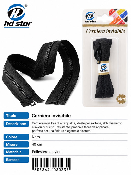 08023 Cerniera A Lampo 1/12 Ct240