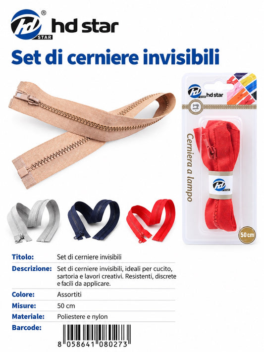 08027 Cerniera A Lampo 1/12 Ct240