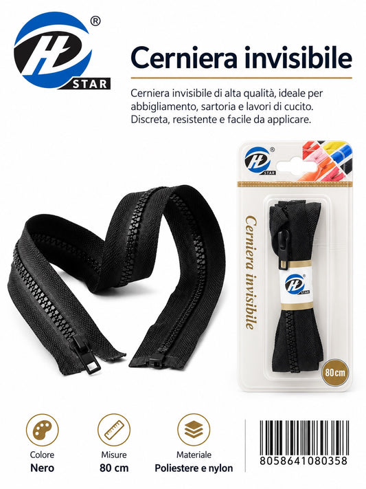 08035 Cerniera A Lampo 1/12 Ct240