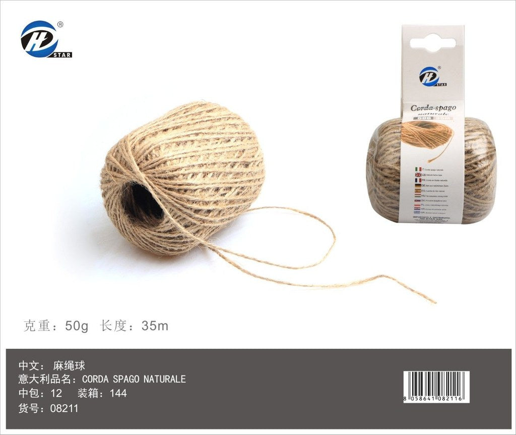 08211 Corda Spago Naturale 50G 35M