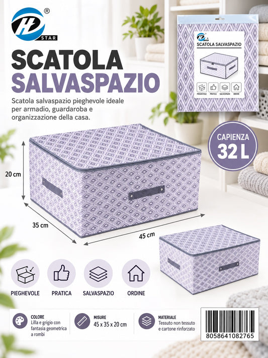 08276 B. Scatola Salvaspazio 45*35*20Cm Ct24