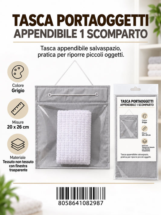 08298 Linea Grigia Tasca Portaoggetti Appendibile 20*26Cm 1/6 Ct120